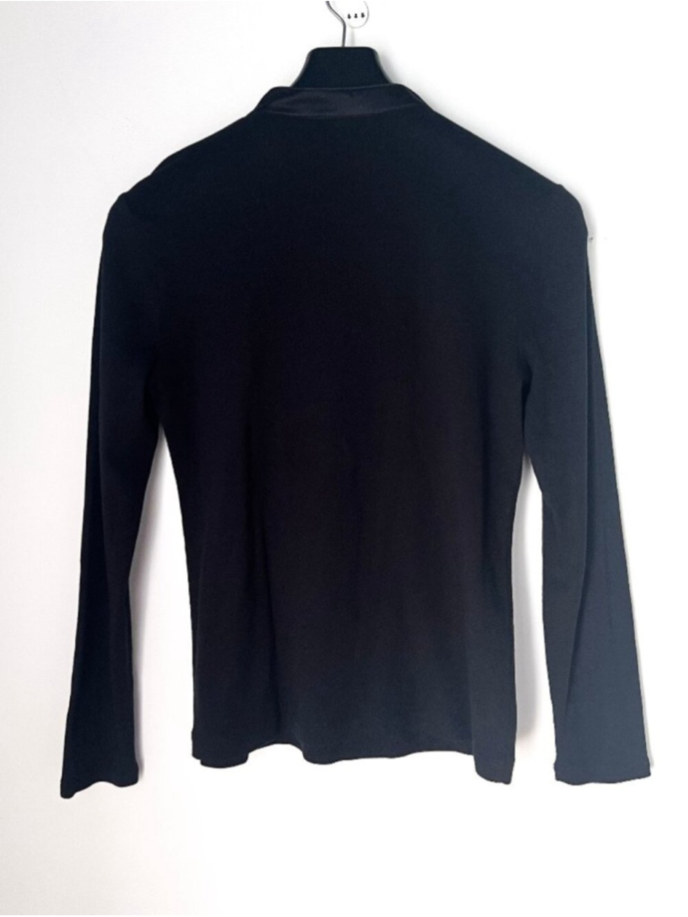 Vintage Y2K Ralph Lauren Lauren Jeans Co. Black Tuxedo Pleated Bib Top Sz M - Picture 3 of 10
